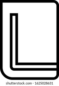 Book icon vector illustration on white background