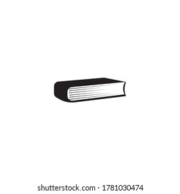 Ilustración vectorial del icono del libro sobre fondo blanco