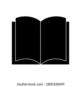 Buchsymbol, Vektorgrafik auf weißem Hintergrund