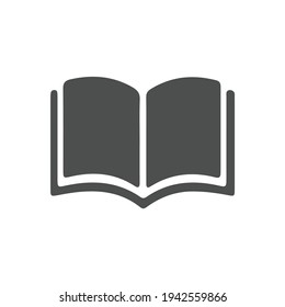Ilustración vectorial del icono del libro sobre fondo blanco