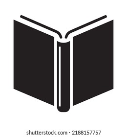 Ilustración vectorial del icono del libro sobre fondo blanco