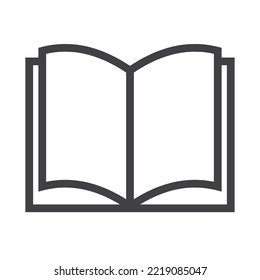 ilustración del vector de icono del libro sobre fondo blanco