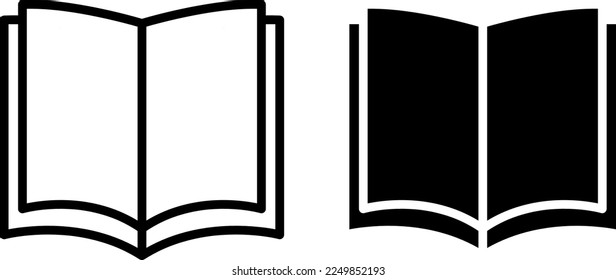 Icono de libro ilustración vectorial en fondo blanco..eps