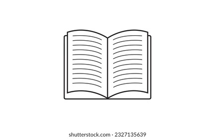 Book icon vector illustration on white background