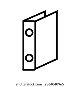 Ilustración vectorial del icono del libro sobre fondo blanco