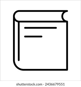 Book icon vector illustration on white background