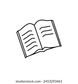 Book icon vector illustration on white background