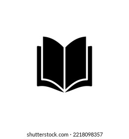 Book icon vector illustration. open book sign and symbol. ebook icon