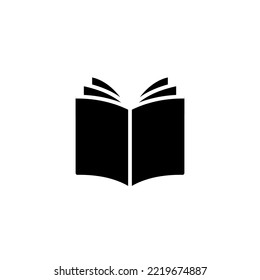 Book icon vector illustration. open book sign and symbol. ebook icon