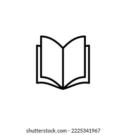 Book icon vector illustration. open book sign and symbol. ebook icon