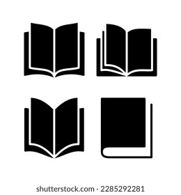 Book icon vector illustration. open book sign and symbol. ebook icon