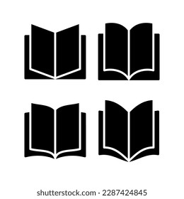 Book icon vector illustration. open book sign and symbol. ebook icon