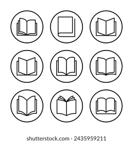 Book icon vector illustration. open book sign and symbol. ebook icon