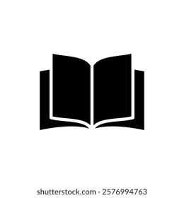 Book icon vector illustration. open book sign and symbol. ebook icon