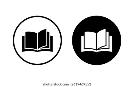 Ícone do livro ilustração vetorial. abra o sinal e símbolo do livro. ícone do ebook