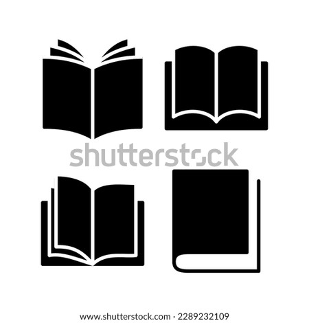 Book icon vector illustration. open book sign and symbol. ebook icon