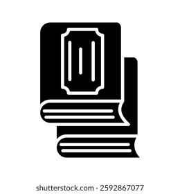 book icon vector illustration, pictogram isolated on white background. color editable
