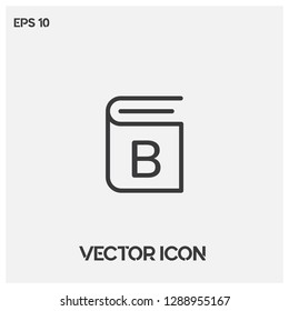 Book icon vector illustration.Ui/Ux.Premium quality.