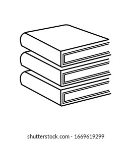 diseño de señalización de ilustración vectorial de icono de libro