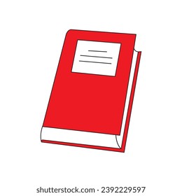 Ilustración de vectores de iconos de libro diseño simple