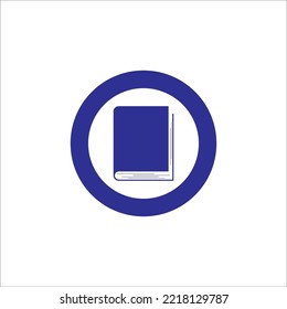  DISEÑO DE SÍMBOLO DE ILUSTRACIÓN DEL VECTOR DE ICONOS DE LIBRO