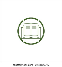  DISEÑO DE SÍMBOLO DE ILUSTRACIÓN DEL VECTOR DE ICONOS DE LIBRO