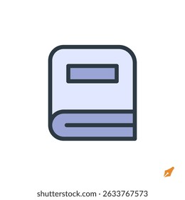 book icon vector illustration. book symbol isolated on white background