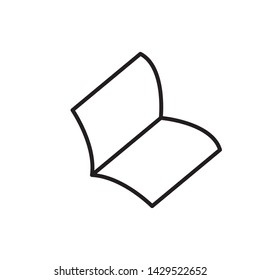 book icon vector illustration template