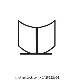 book icon vector illustration template
