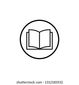 Book icon vector. Book icon isolated
