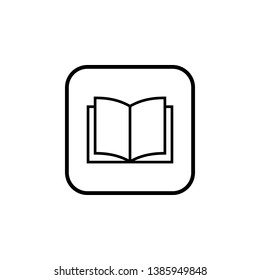 Book icon vector. Book icon isolated