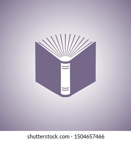 book icon vector, book isolated design.