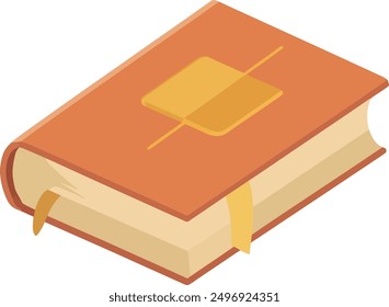 Book icon vector isolated illustration, notebook vector