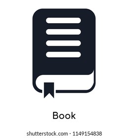 Book icon vector isolated on white background for your web and mobile app design, Book logo concept
