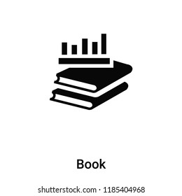 Book icon vector isolated on white background, logo concept of Book sign on transparent background, filled black symbol