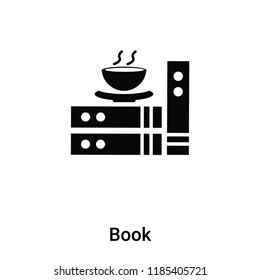 Book icon vector isolated on white background, logo concept of Book sign on transparent background, filled black symbol
