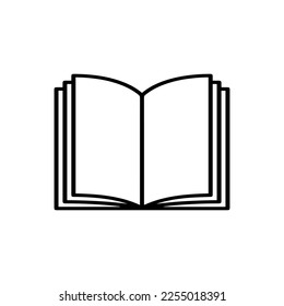 vector de icono de libro aislado en segundo plano