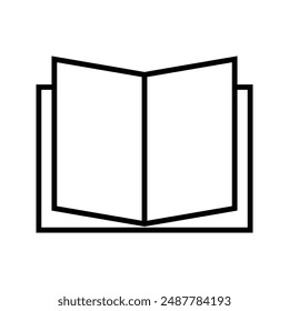 Book icon vector isolated on white background. Book vector icon. ebook icon