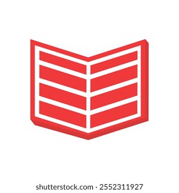 Vetor de ícone de livro isolado no fundo branco para o seu web e design de aplicativo móvel, conceito do logotipo do livro. Ícone do Bloco de Anotações. Literatura educacional lida e tema de biblioteca.