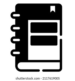Icono de libro. Colección de signos de libros aislados de vectores. Sencillo símbolo de libro.