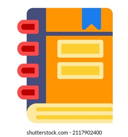 Book icon. Vector isolated book sign collection. Simple book symbol.
