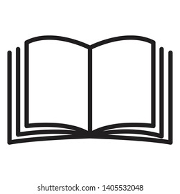 book icon vector. Knowledge, learning and education concept design. Magazine sign. Education or learning