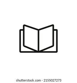 Book icon vector line art design. line art design. education symbol vector.