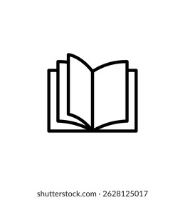 Book icon vector. in line style design on white background. vector illustration