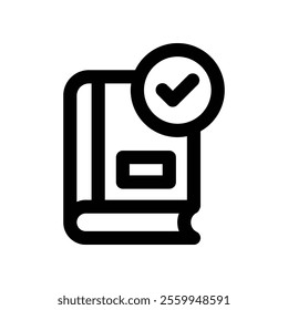 book icon. vector line icon for your website, mobile, presentation, and logo design.