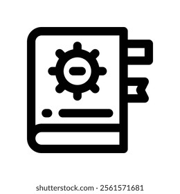 book icon. vector line icon for your website, mobile, presentation, and logo design.