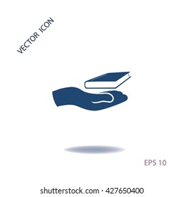 Book icon, vector logo