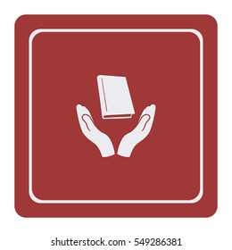 Book icon, vector logo