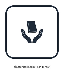 Book icon, vector logo