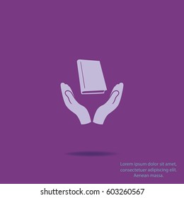 Book icon, vector logo